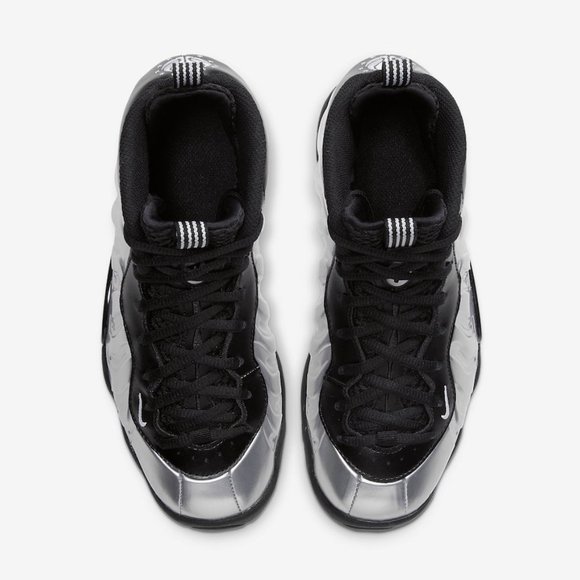 NEW Nike Air Little Posite Foamposite One Chrome Grade GS Youth CN5268 001 6Y - Picture 3 of 7